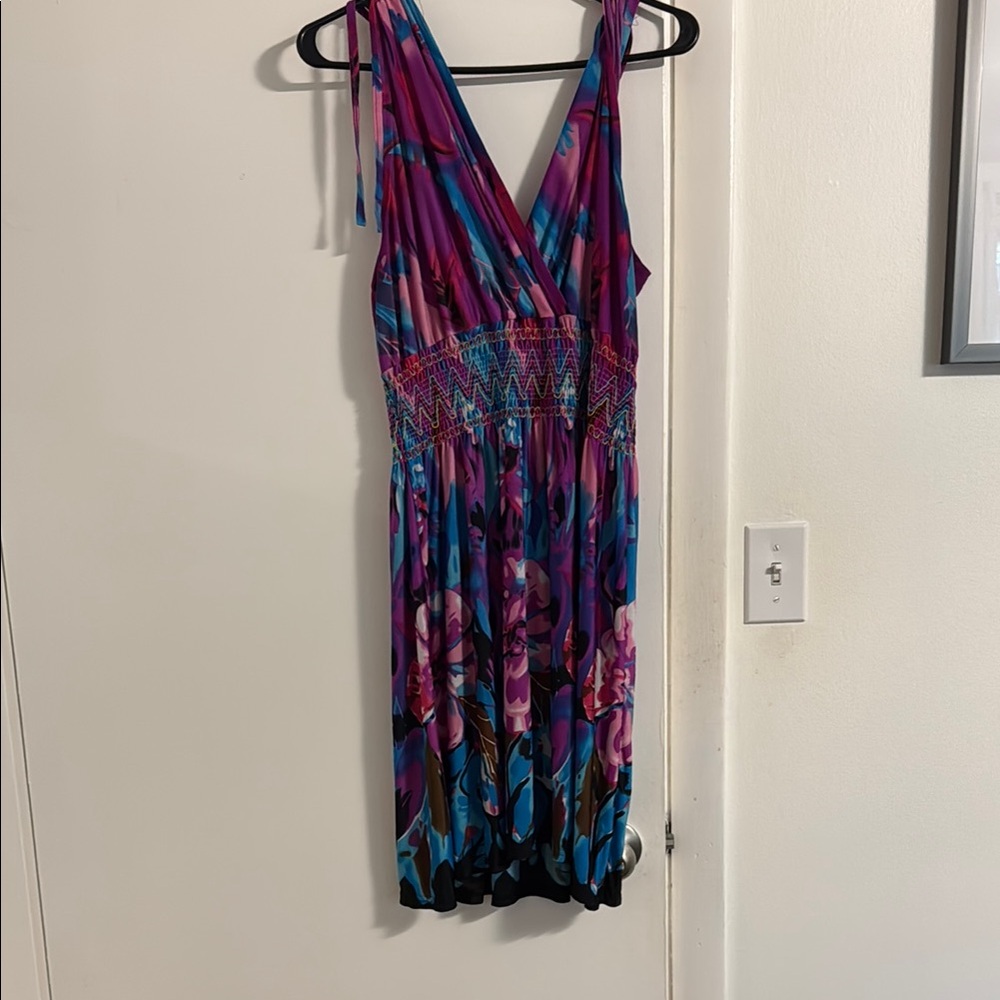 Vibrant Multicolor Sleeveless Dress